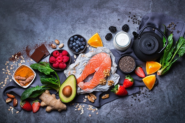healthy-food-ingredients-arranged-on-gray-backgrou-2026-03-09-09-01-06-utc